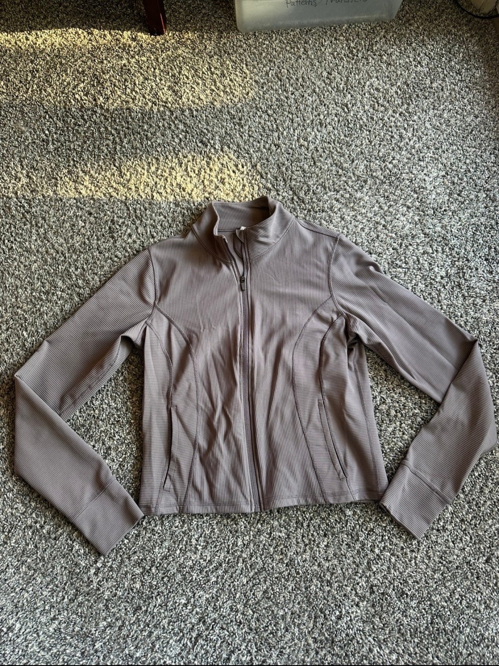 Women’s 90 Degree Full Zip Up Jacket Ribbed Size Large